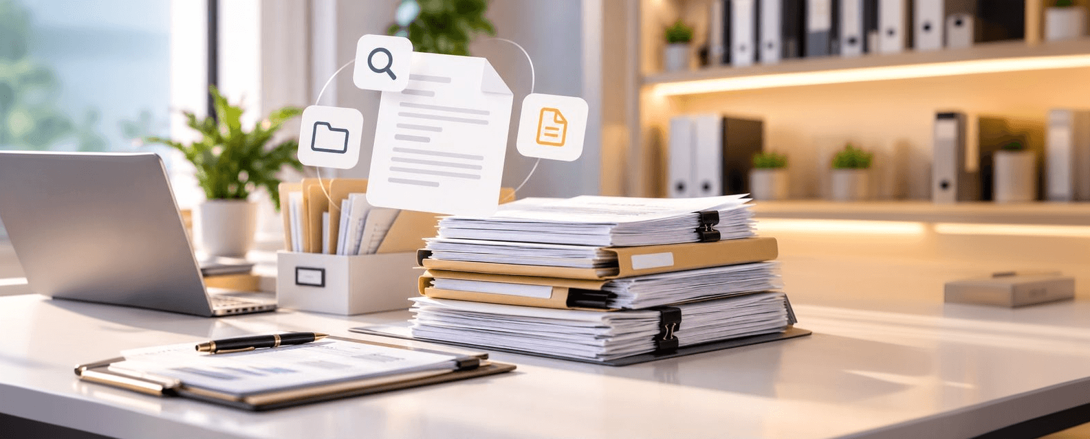 Documents & paperwork: Invoices and contracts read, sorted, and made searchable in seconds.