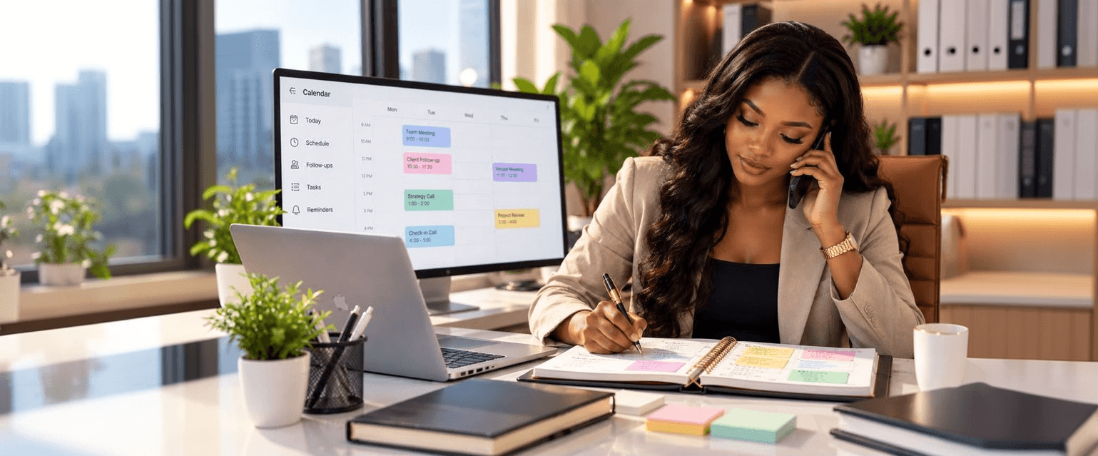 Scheduling & follow-ups: Every booking, reminder, and follow-up handled on time, automatically.