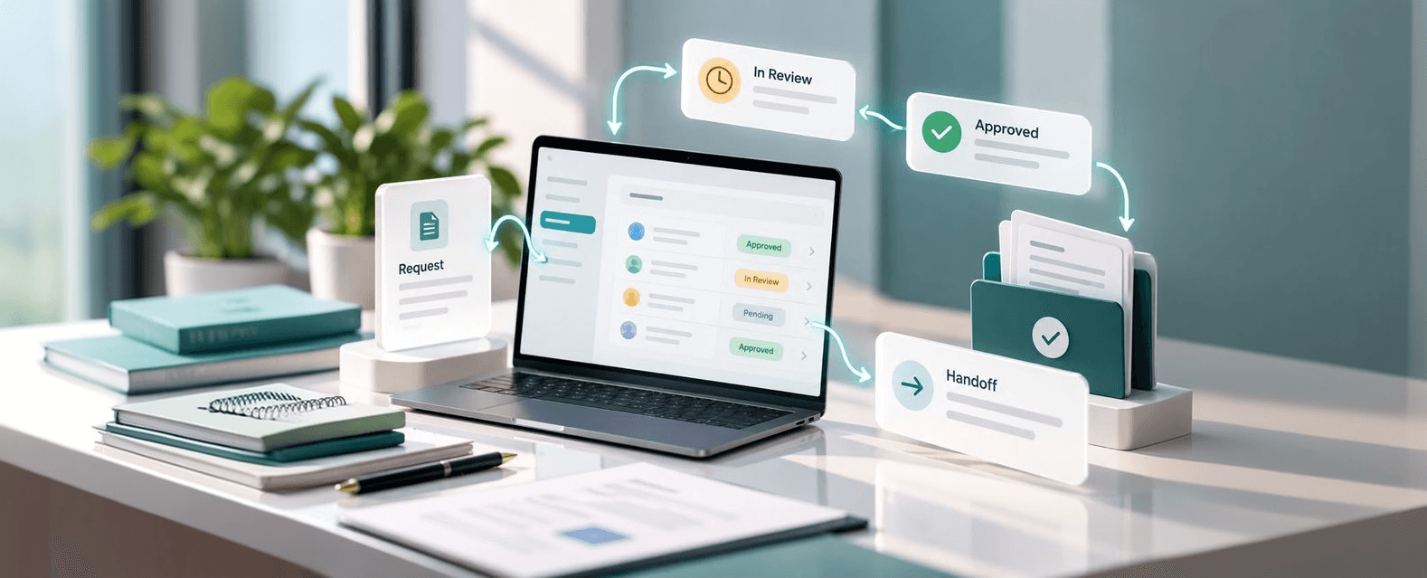 Approvals & handoffs: Requests routed to the right person, so nothing stalls in a queue.